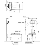 TOTO CW275PJ Alisei 靠牆式座廁 (不包含風琴喉)